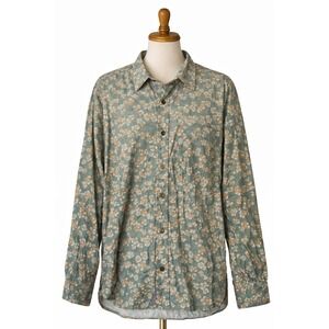 NN07 No Nationality Deon Flannel Shirt Mens XL Green Flannel Minimalist